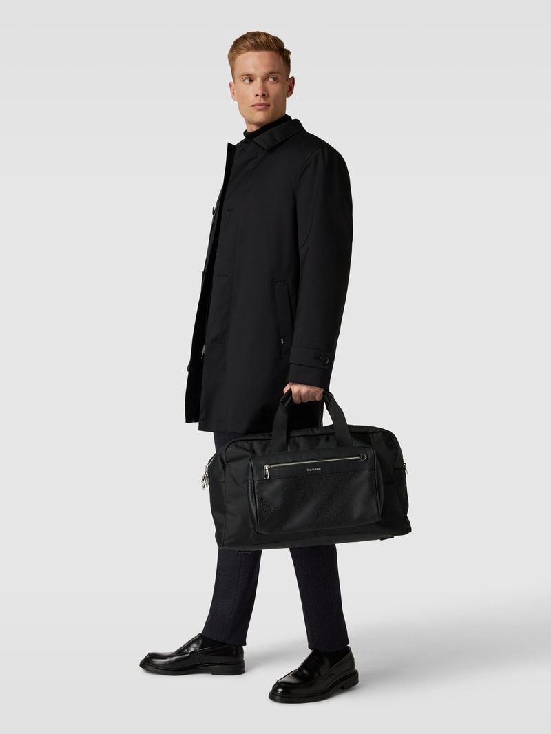 Weekender mit Label-Details Modell 'ELEVATED' in schwarz