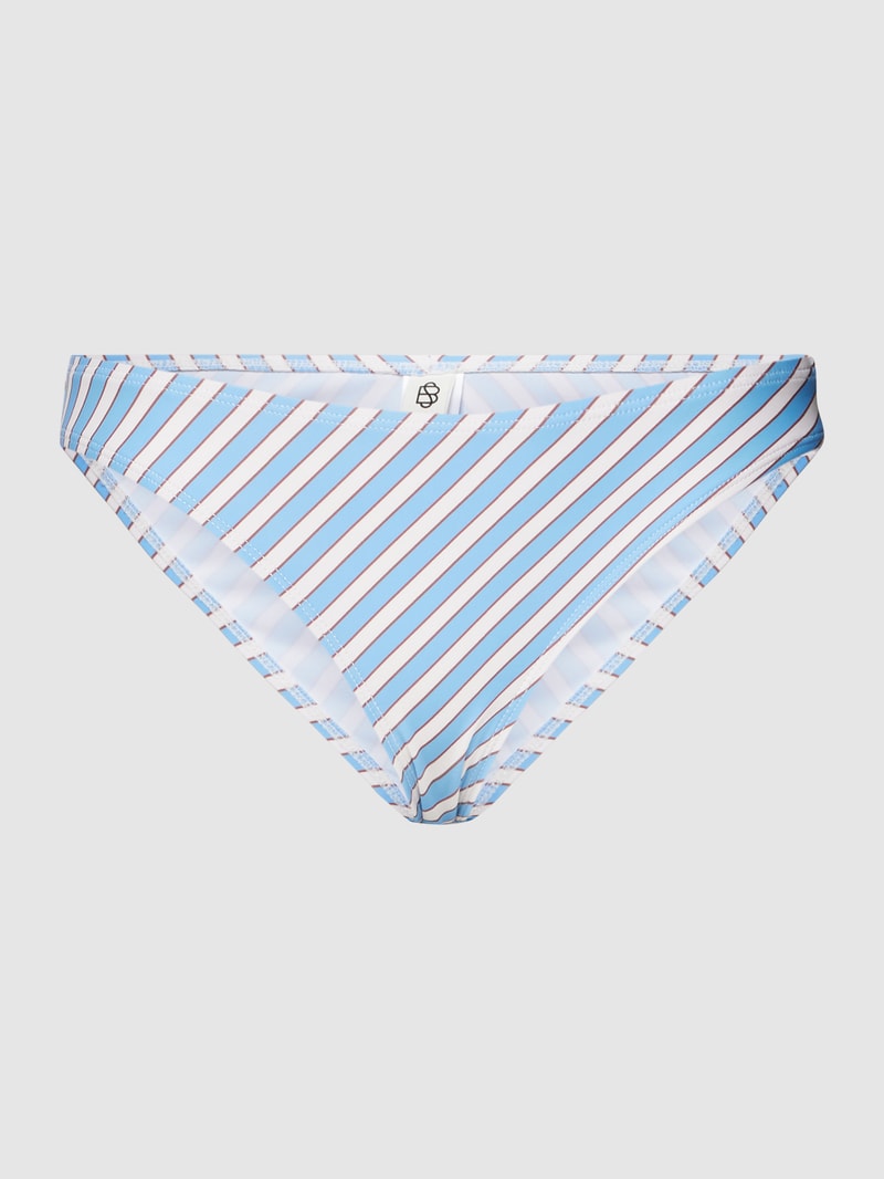 Bikini-Hose mit Streifenmuster Modell 'Aloha Etta' in hellblau