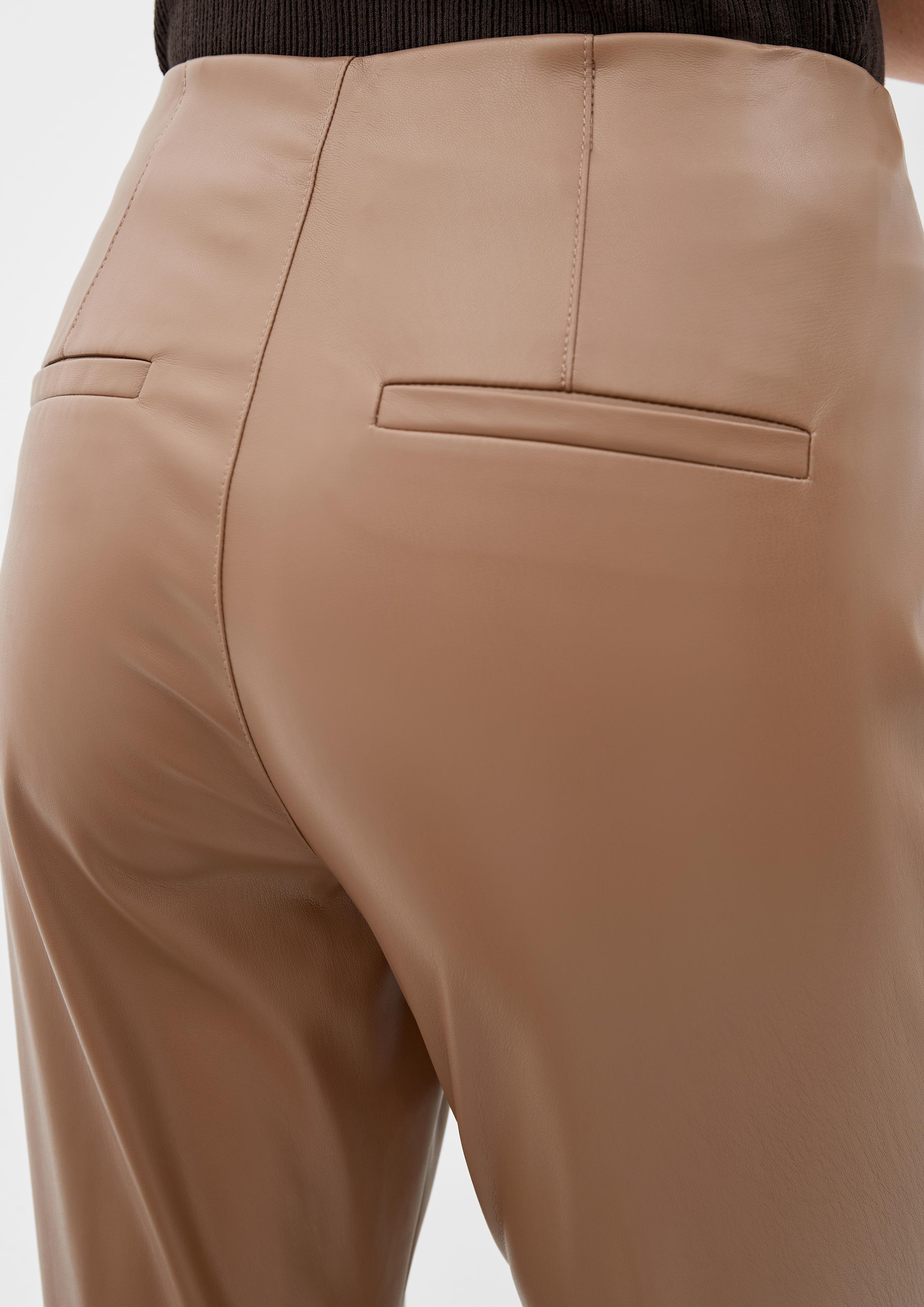 Regular: Hose im Lederlook  2118887-8612