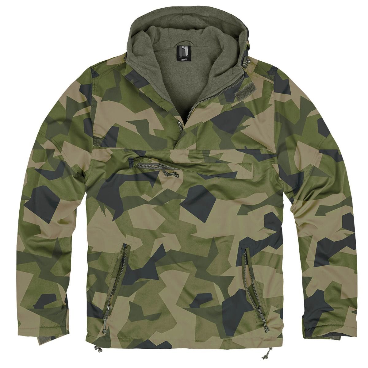 Hooded Windbreaker mit Fleecefutter