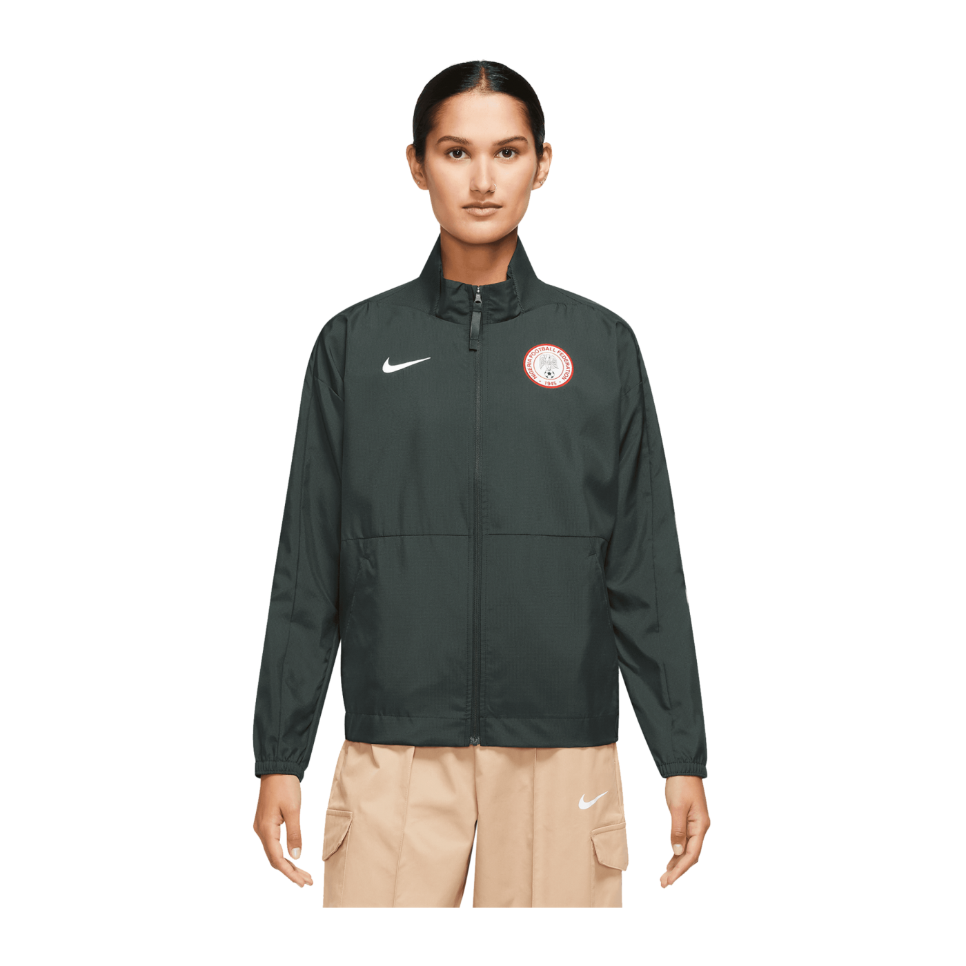Nike Nigeria Anthem Jacke Damen Grün F382