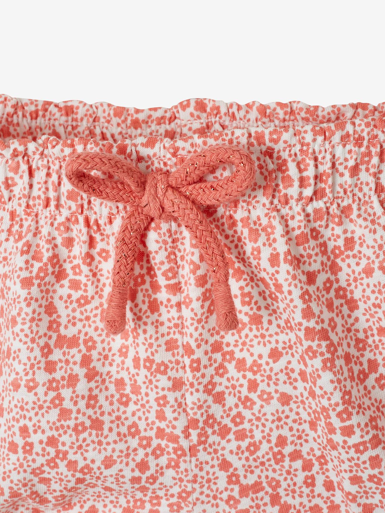 Vertbaudet Jersey-Shorts für Mädchen Baby Oeko-Tex - königsblau bedruckt