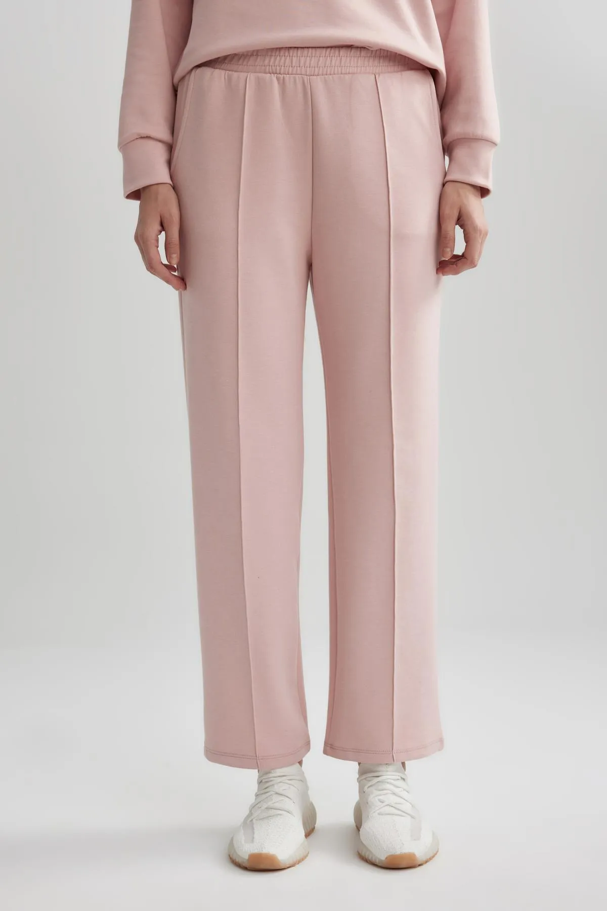 DeFacto  DeFactoFit Standard Fit Chino-Hose mit weitem Bein und langem Skuba-Tauchstoff