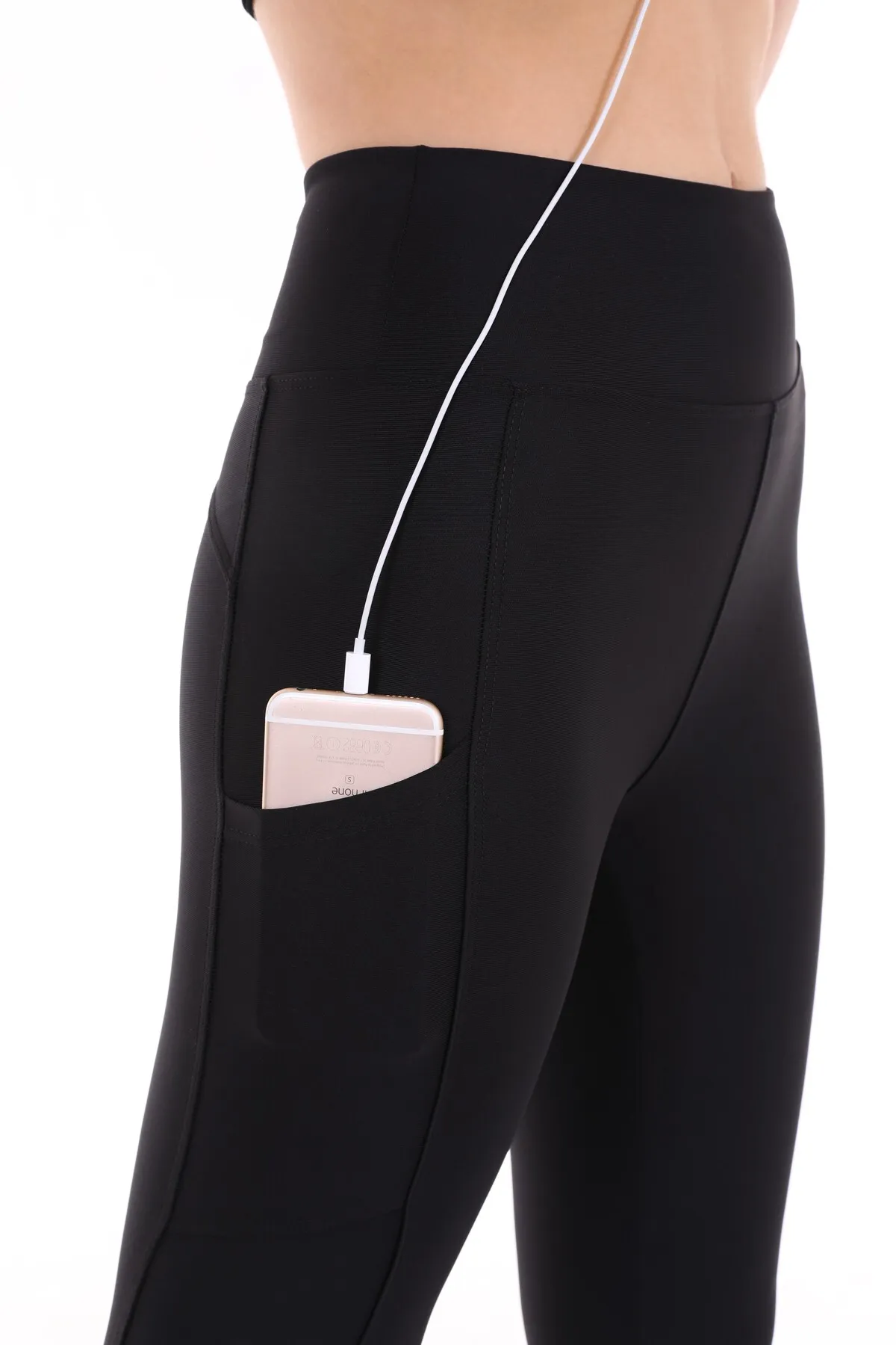 Alışveriş Sokağı  Sport-Leggings - Schwarz - Mittlerer Bund