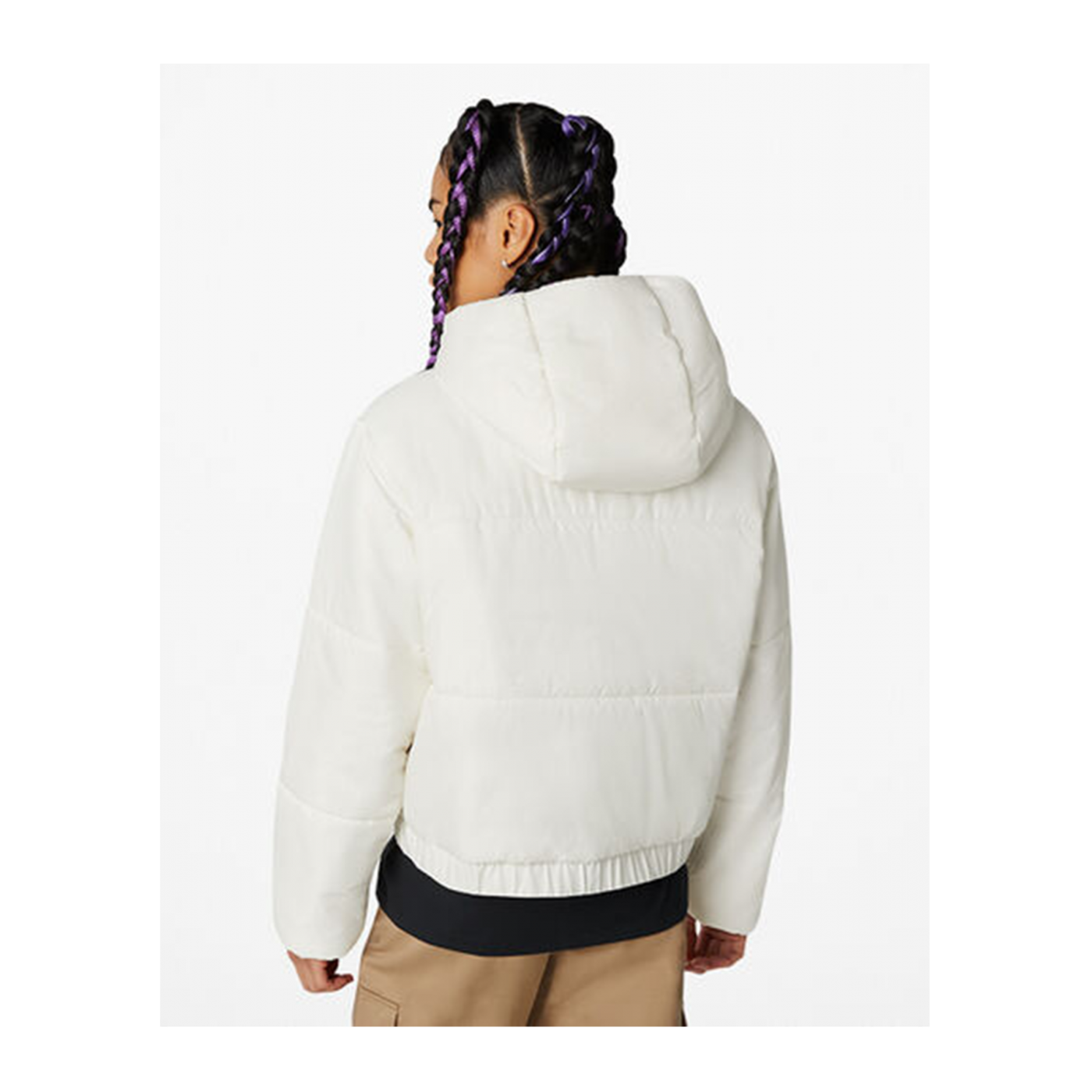 Converse Short Puffer Jacke Damen Weiss