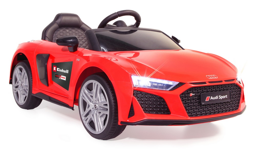 Jamara e.K. JAMARA-460915-Ride-on Audi R8 rot 18V Einhell Power X-Change
