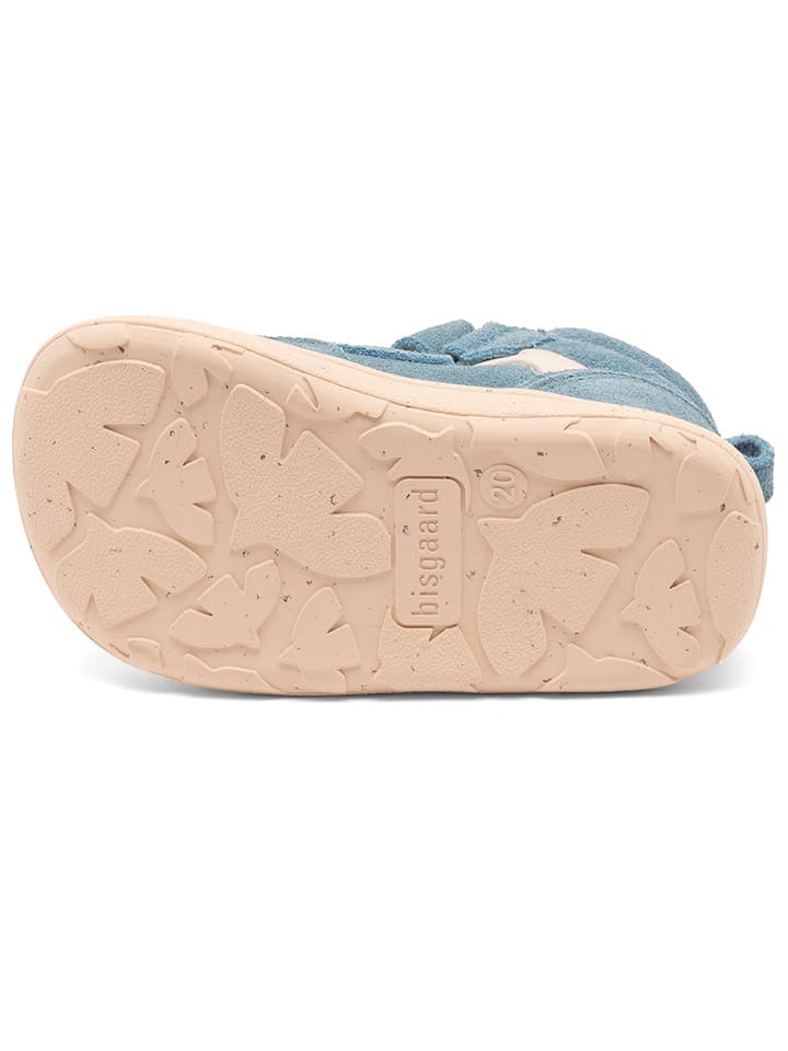 bisgaard Leder-Lauflernschuhe in Blau/ Creme günstig kaufen