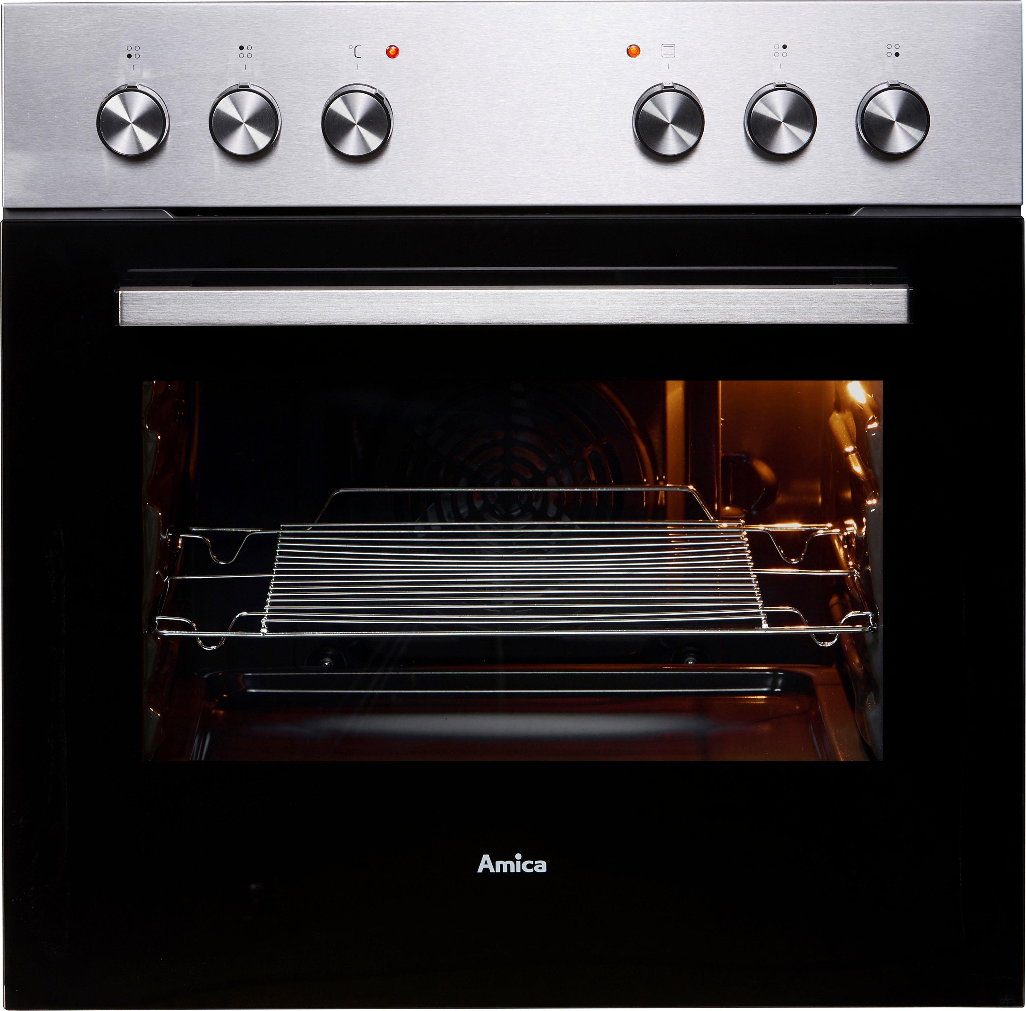 Amica Elektro-Herd-Set EHC 933 041 E, Steam Clean, RapidWarmUp-Funktion