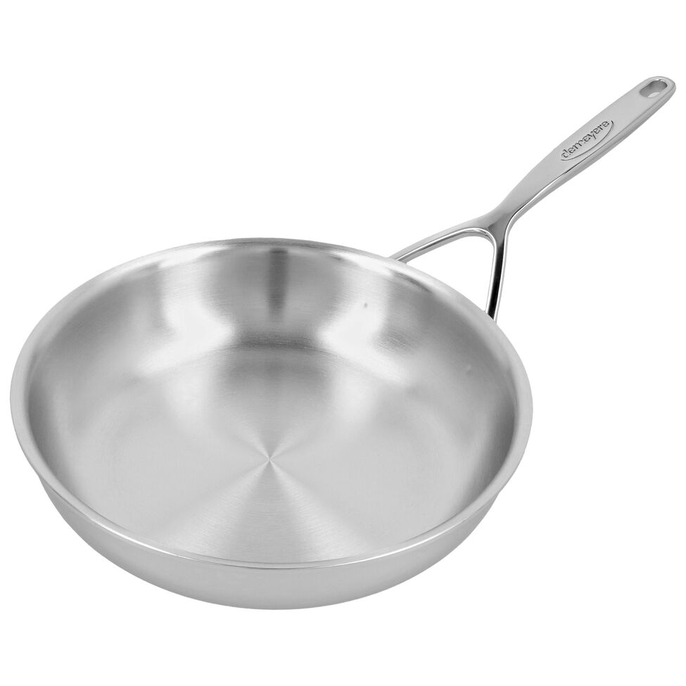 Bratpfanne 24 cm, 18/10 Edelstahl, Silber