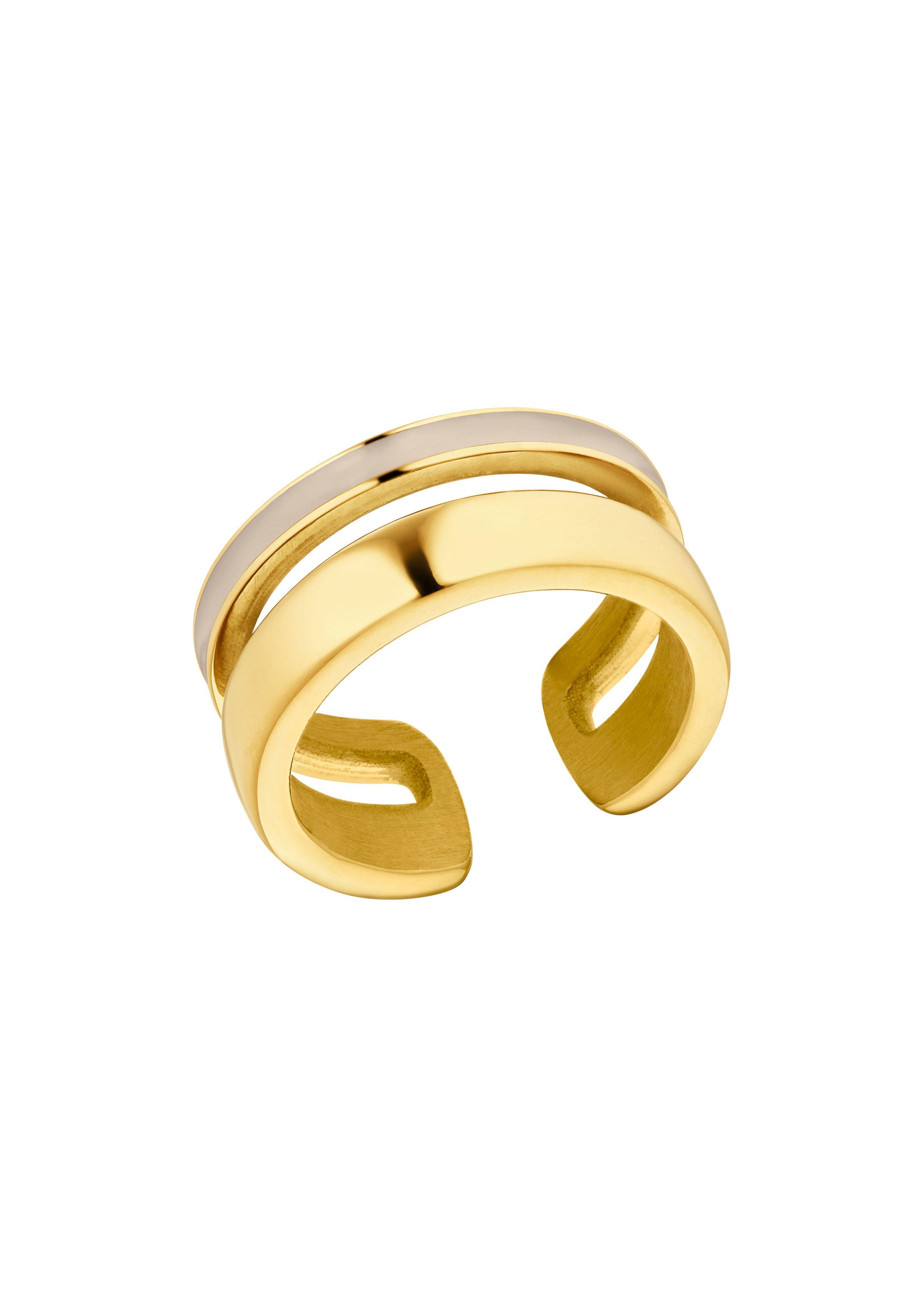 Bicolor-Ring im zweireihigem Design  6009604-09B0