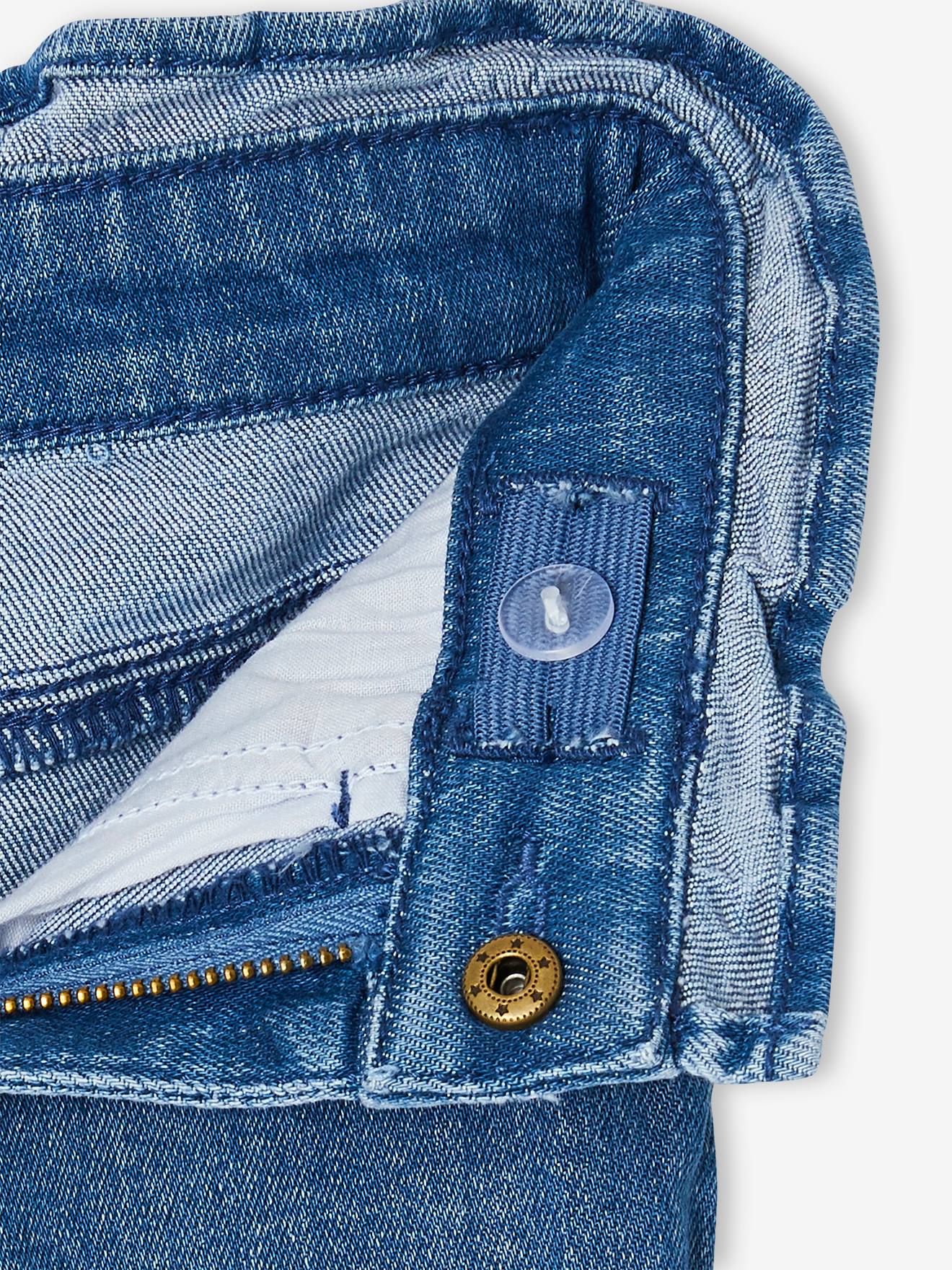 Vertbaudet Mädchen 3/4-Jeans mit Schleife - double stone