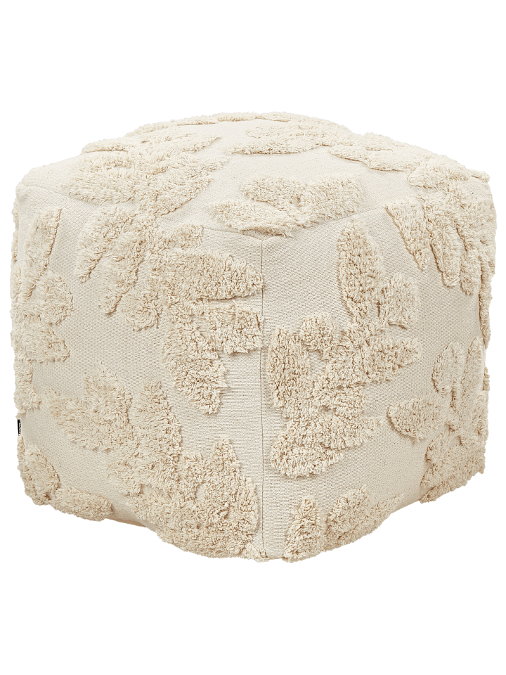 Beliani Pouf MULTAN in Beige - (W) 45 x (H) 45 x (L) 45 cm günstig kaufen onesize