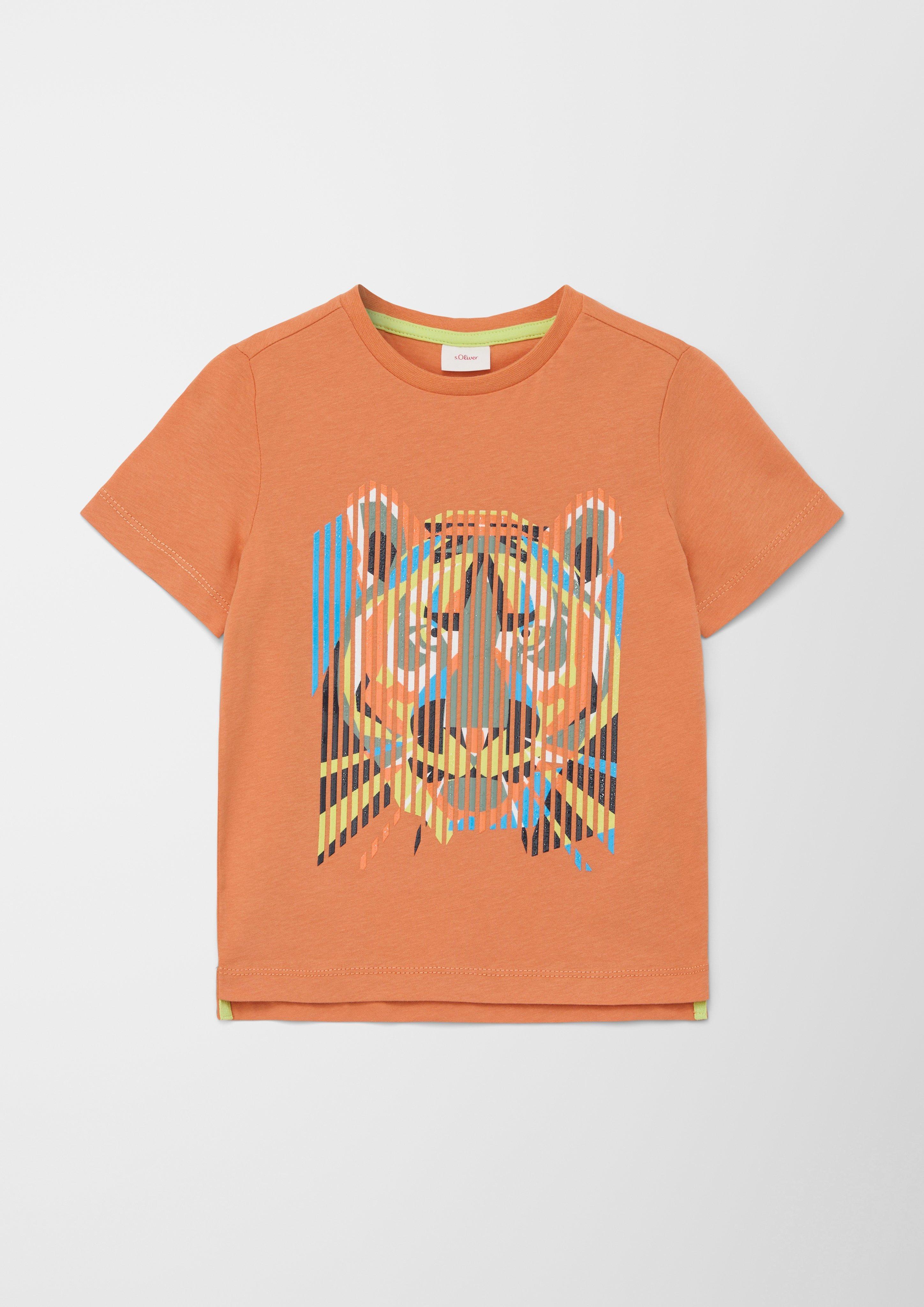 T-Shirt mit gummiertem Print  2127489-2140