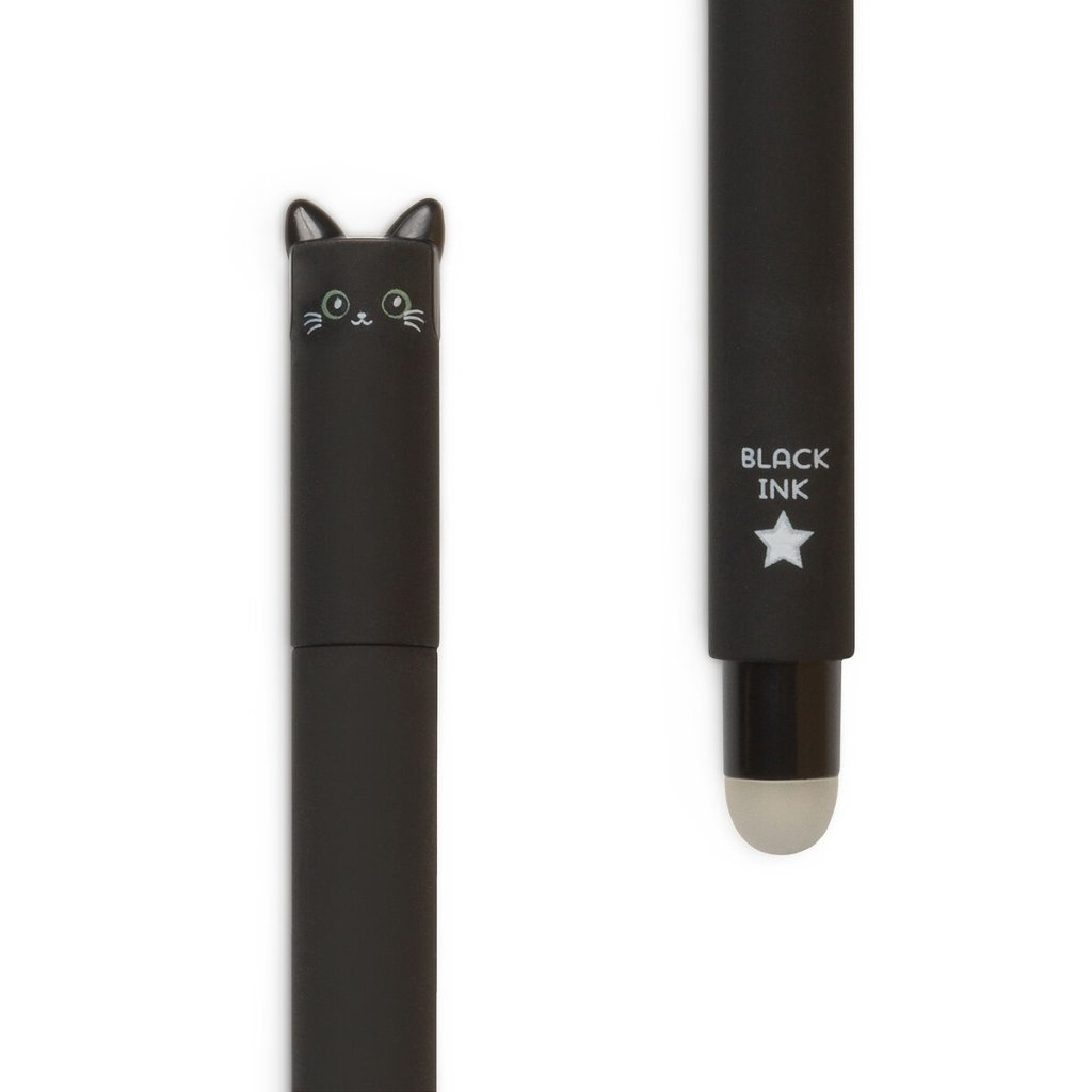 Legami Schwarze Katze löschbarer Gelstift