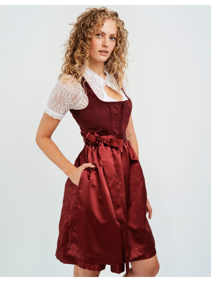 Hofglanz Dirndl in rot günstig kaufen