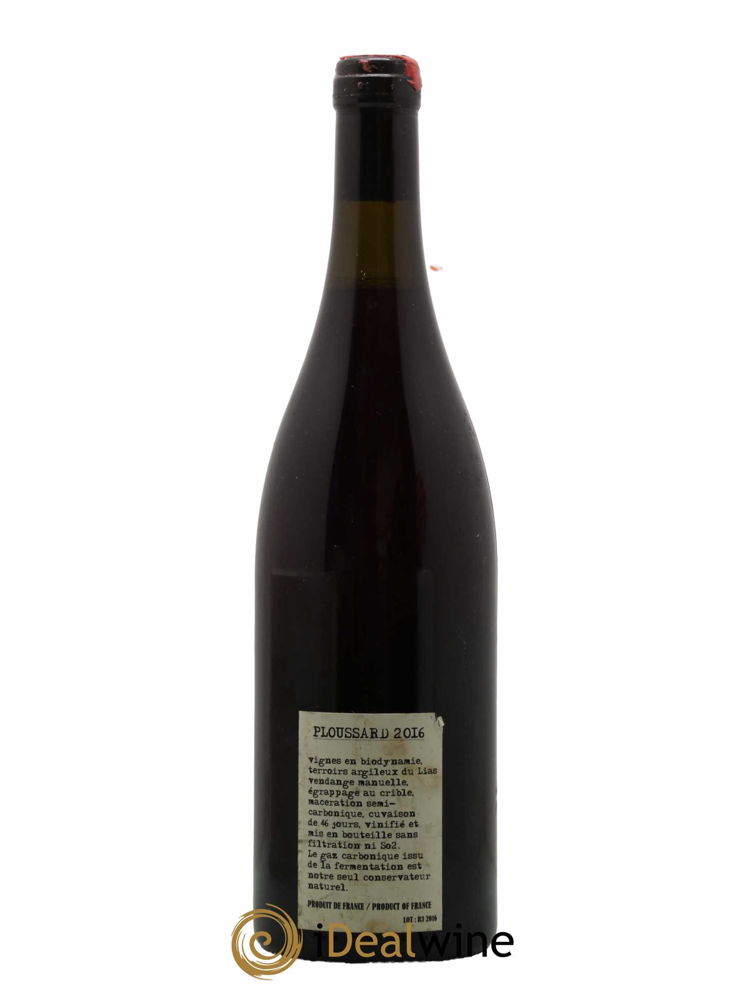 Arbois Ploussard Adeline Houillon & Renaud Bruyère  2016 - Lot de 1 Bouteille