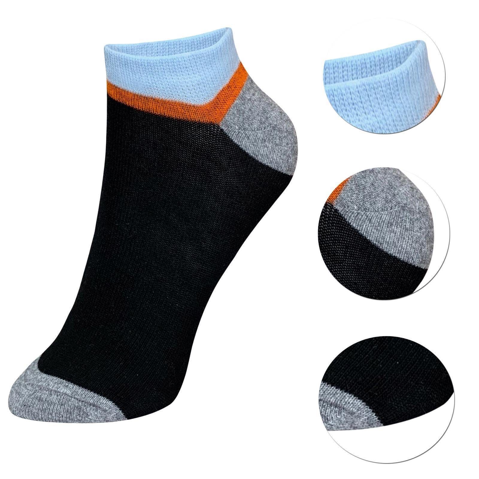 LOREZA Kurzsocken 12 Paar Jungen Mädchen Uni Kurzsocken Socken Kindersocken (Paar, 12-Paar) 12-Paar