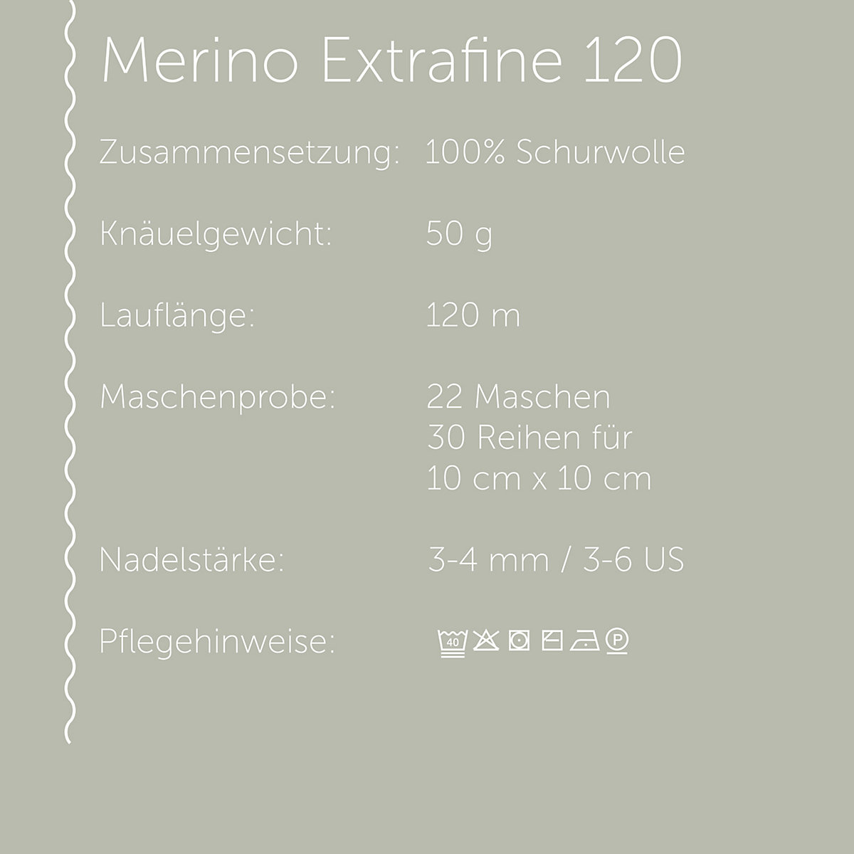Handstrickgarne Merino Extrafine 120, 50g Chestnut