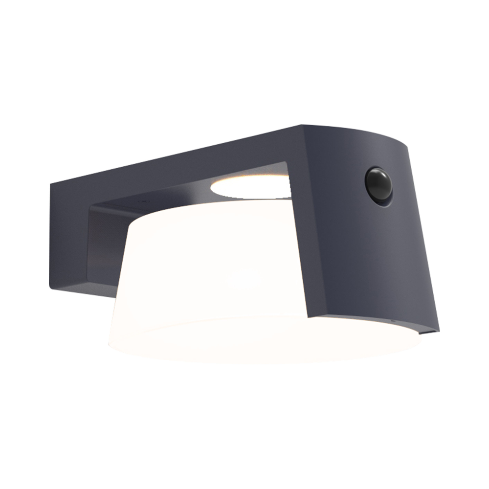 Solar Wandleuchte Moon anthrazit