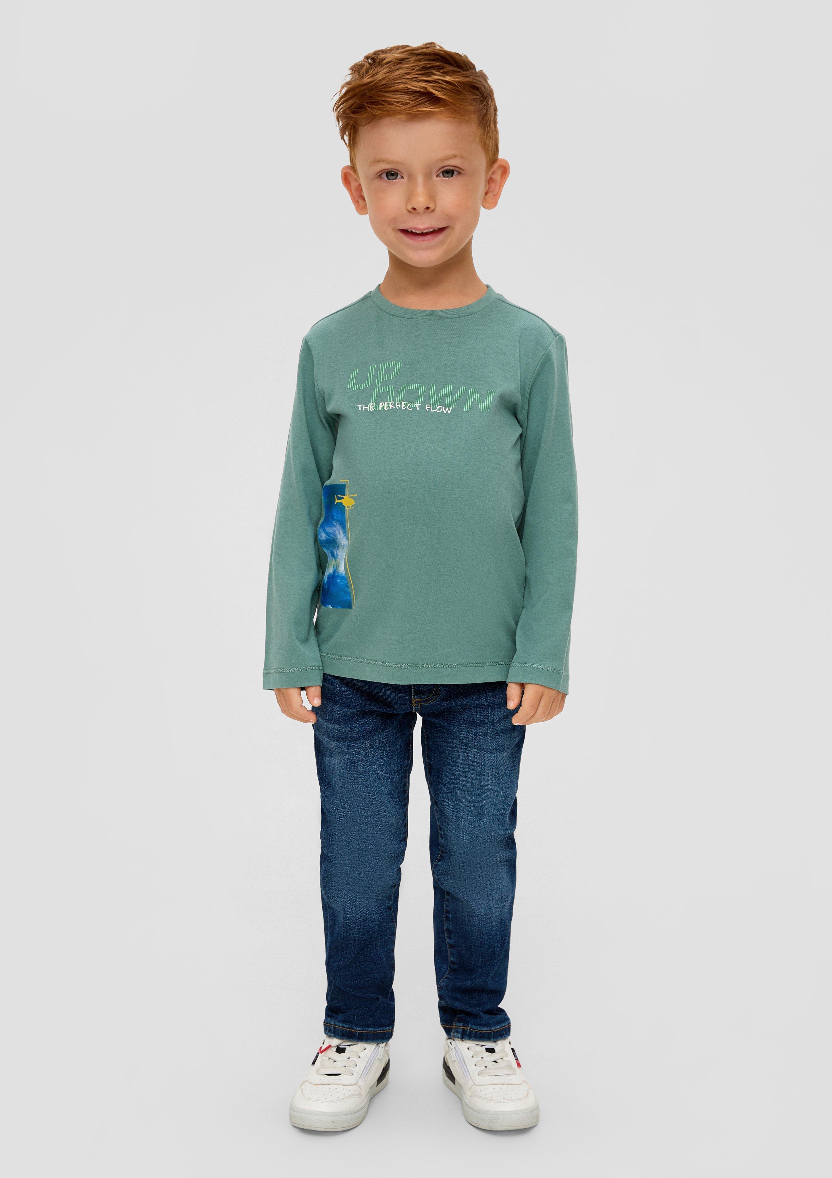Longshirt mit Printmotiven  2134226-6576