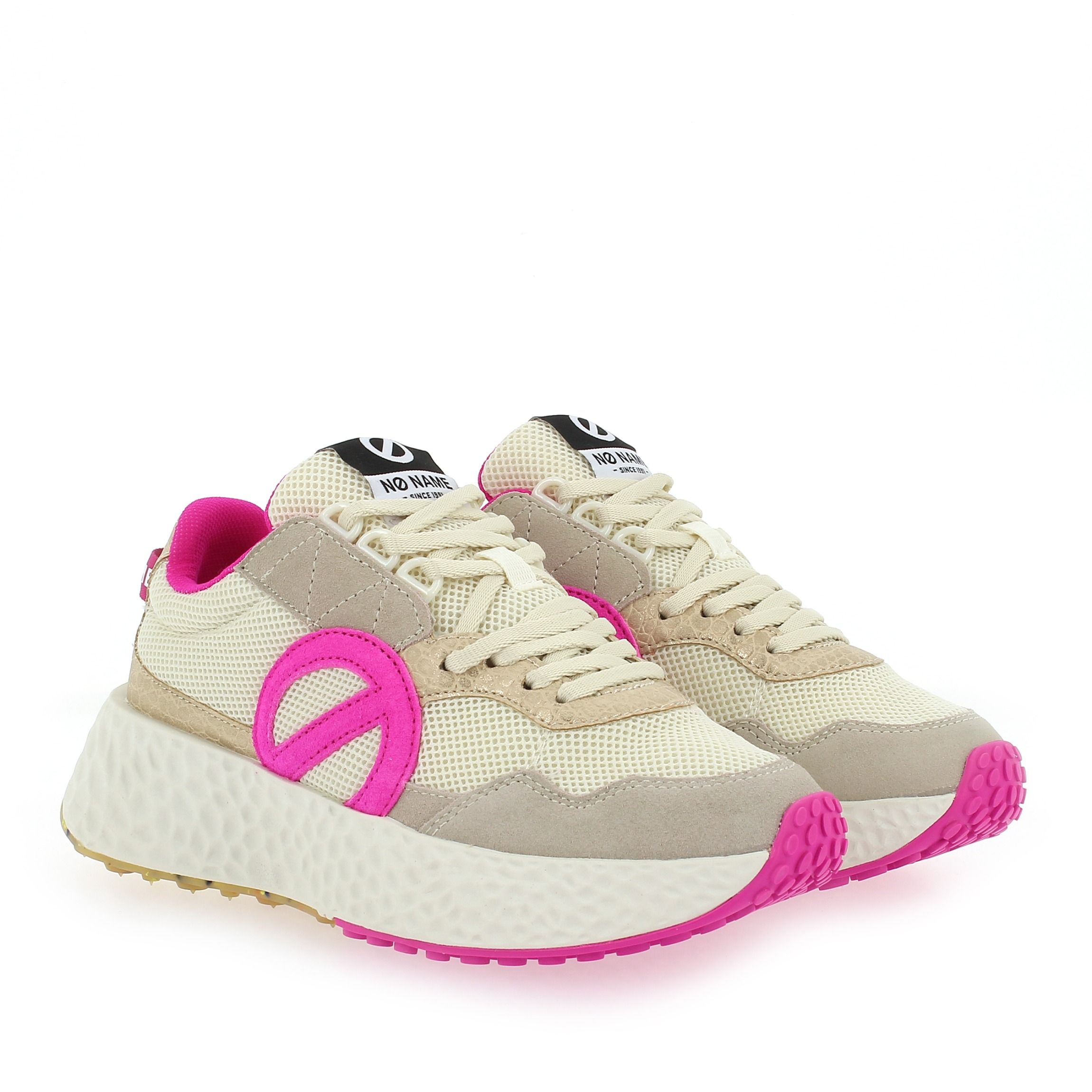 No Name  CARTER JOGGER - Crème Fuchsia