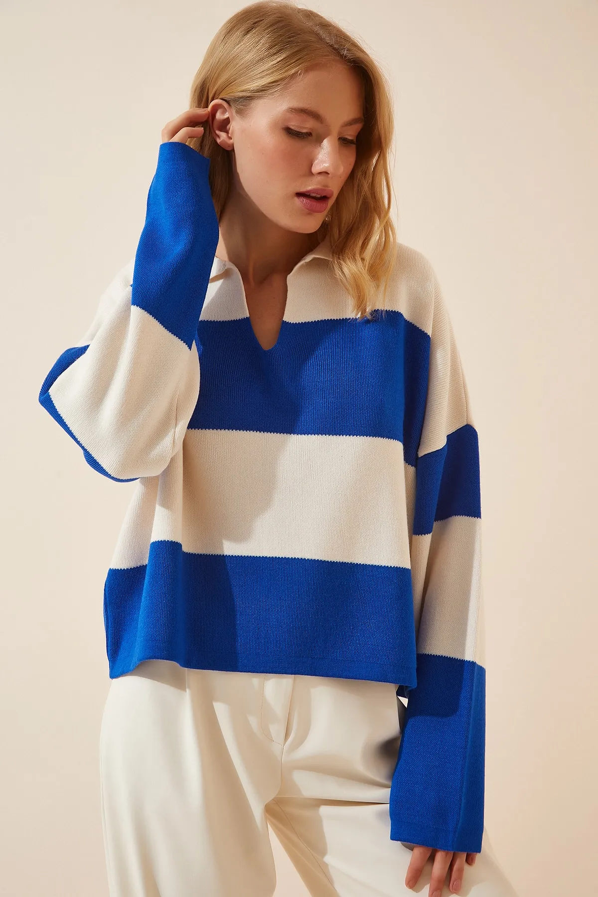 Happiness İstanbul  Pullover - Mehrfarbig - Oversized