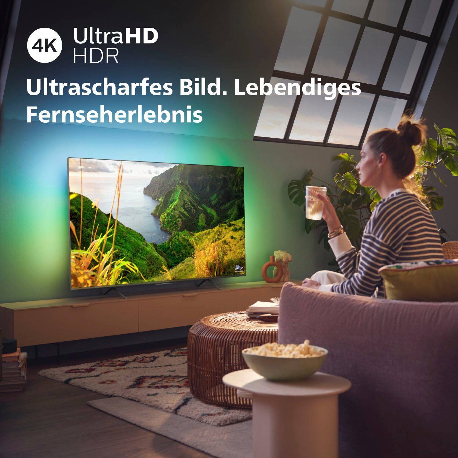 Philips 50PUS8108/12 LED-Fernseher (126 cm/50 Zoll, 4K Ultra HD, Smart-TV)