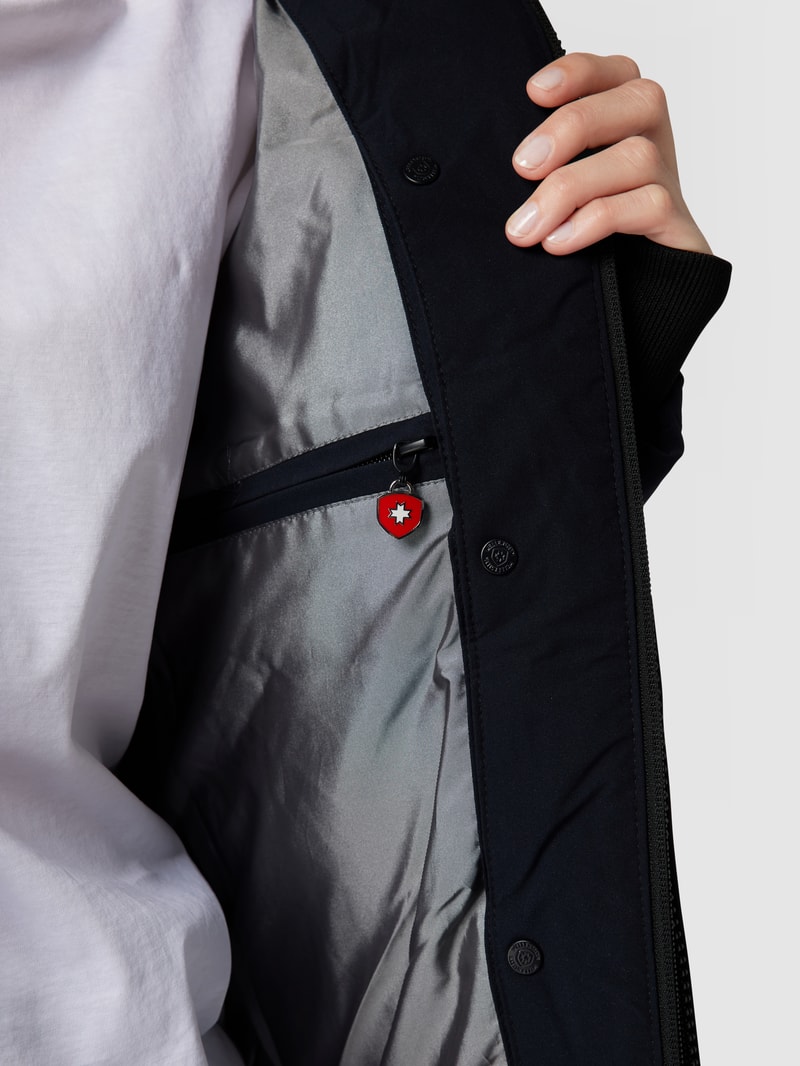 Funktionsjacke mit abnehmbarer Kapuze Modell 'Mayfair' in marineblau