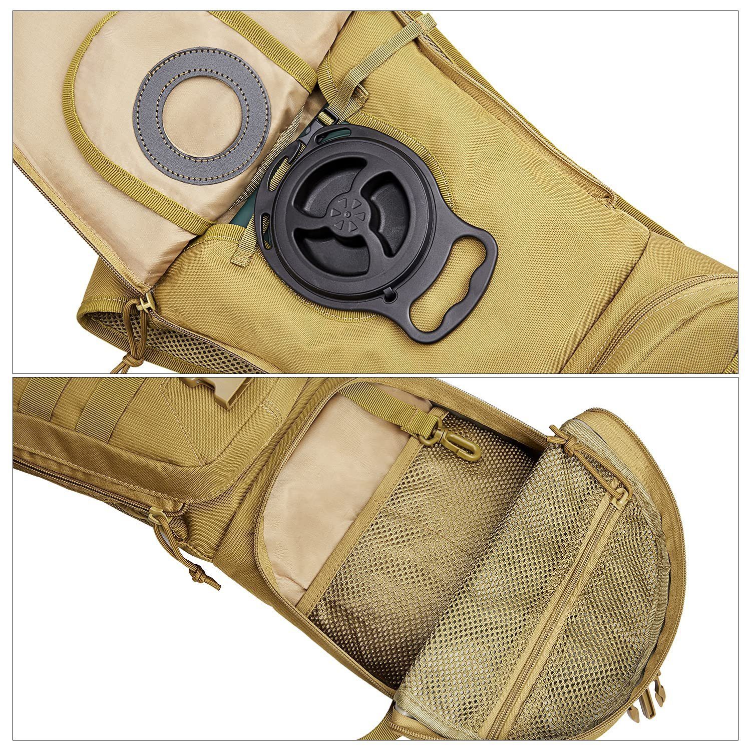 G4Free Trinkrucksack, Militär Trink -blasen Wanderrucksäcke mit 3L