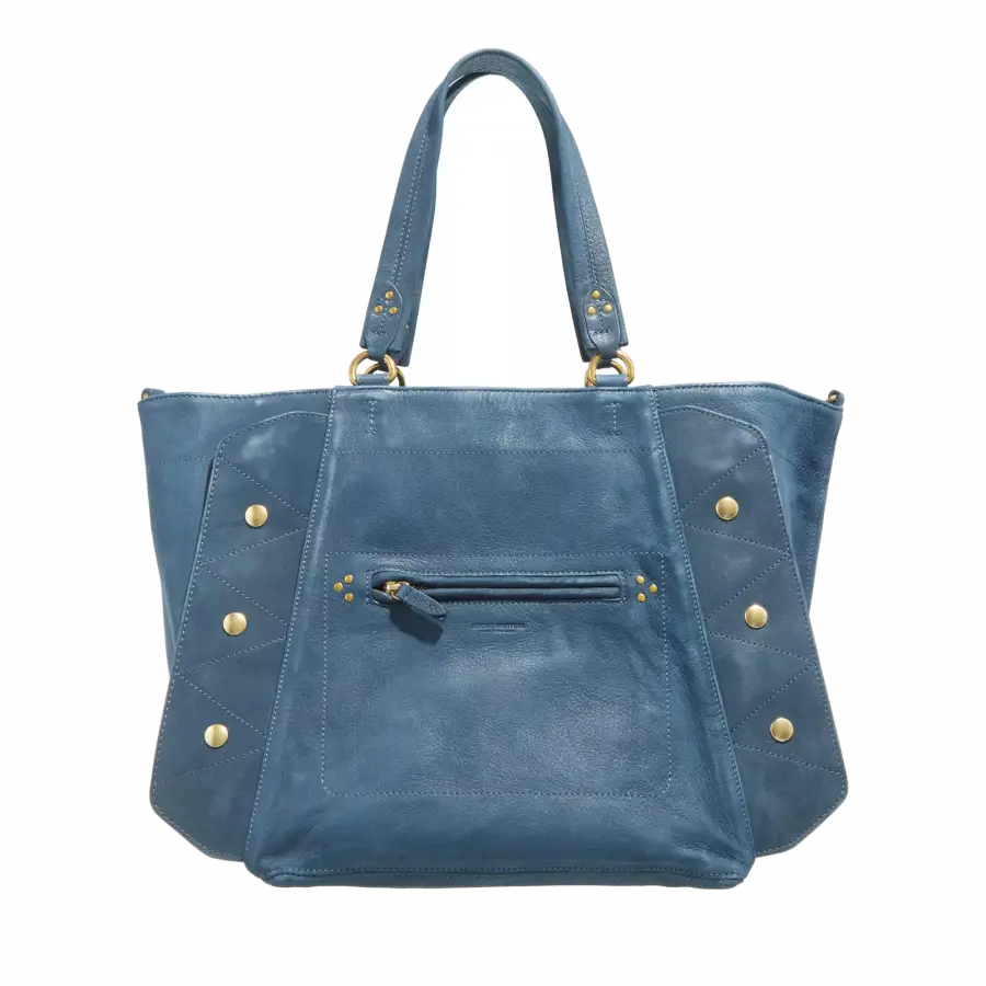 Jerome Dreyfuss - Jerome Dreyfuss Handle Bags Kalbsleder Dark Blue - blau