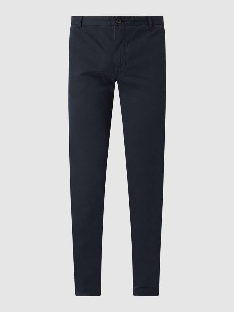Slim Fit Chino mit Stretch-Anteil Modell 'Transit' in marineblau