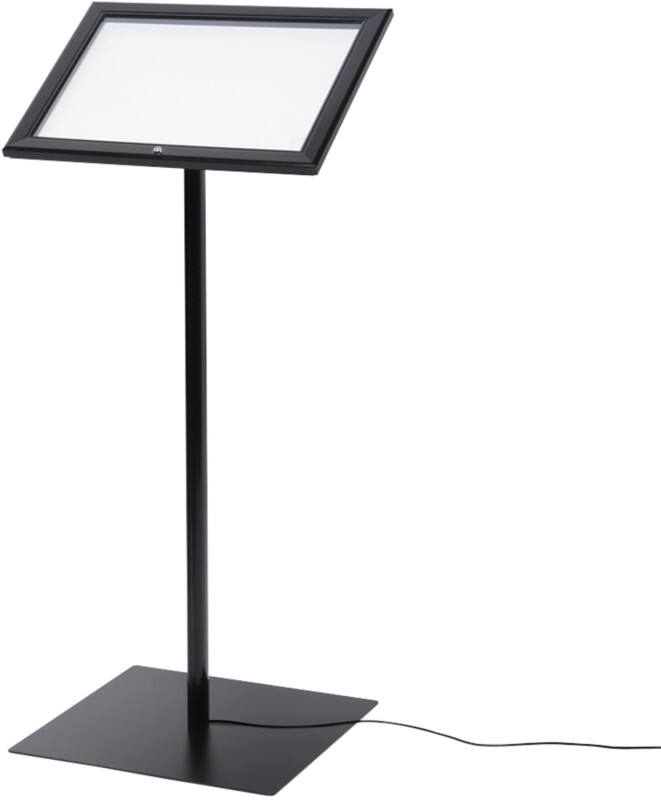 SHOWDOWN Menütafel DIN A4 Aluminium Schwarz