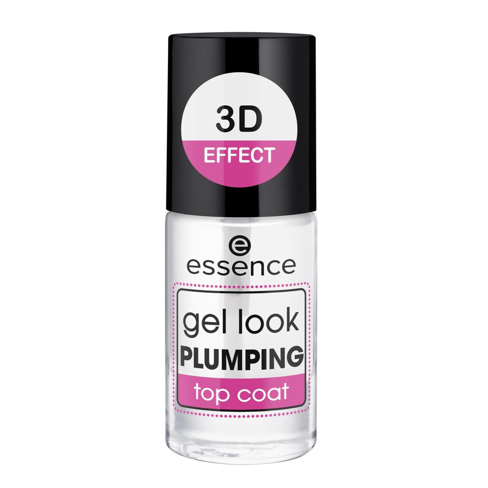 essence gel look PLUMPING top coat repulpant effet gel Top Coats