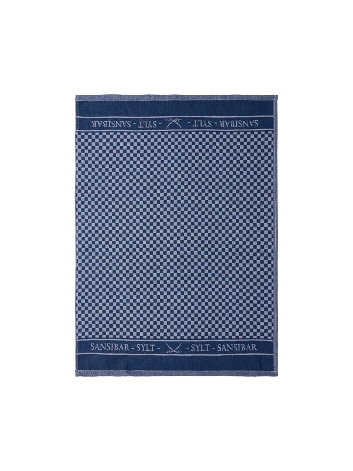 Sansibar 3-teiliges Set: Geschirrtuch Set in Blau günstig kaufen 50x70 cm