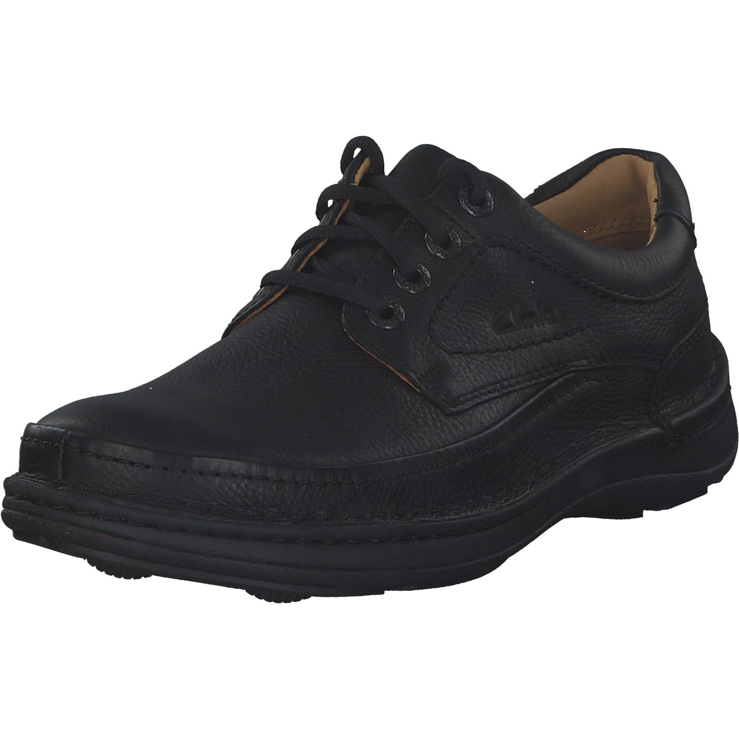 Clarks Nature Three 2033, Business-Schnürschuhe, Herren, Schwarz