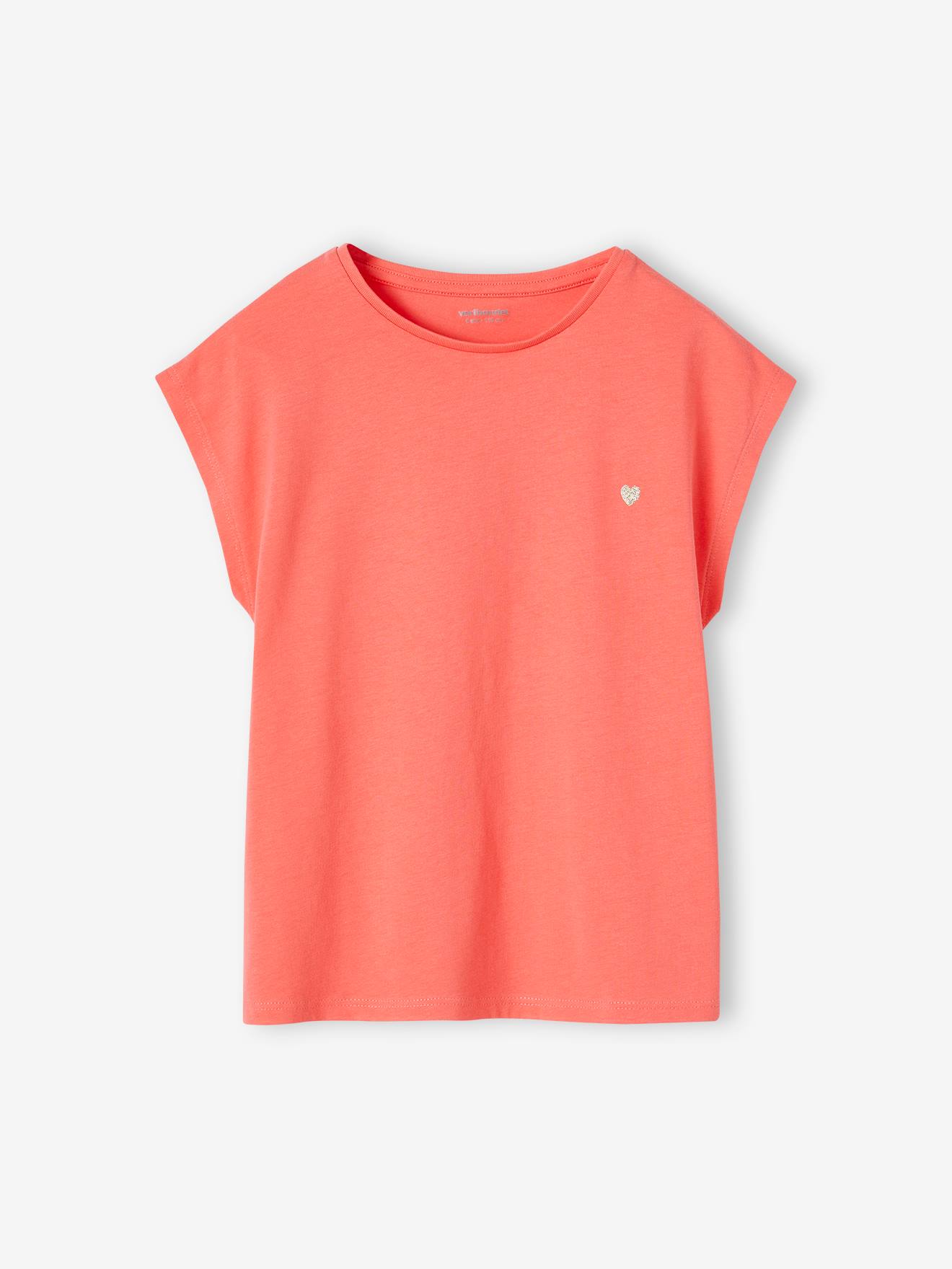Vertbaudet Mädchen T-Shirt BASIC, personalisierbar Oeko-Tex - wollweiß