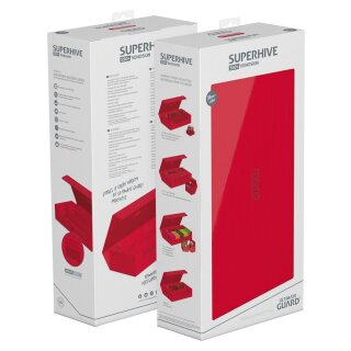 Ultimate Guard Superhive 550+ XenoSkin Monocolor Rot