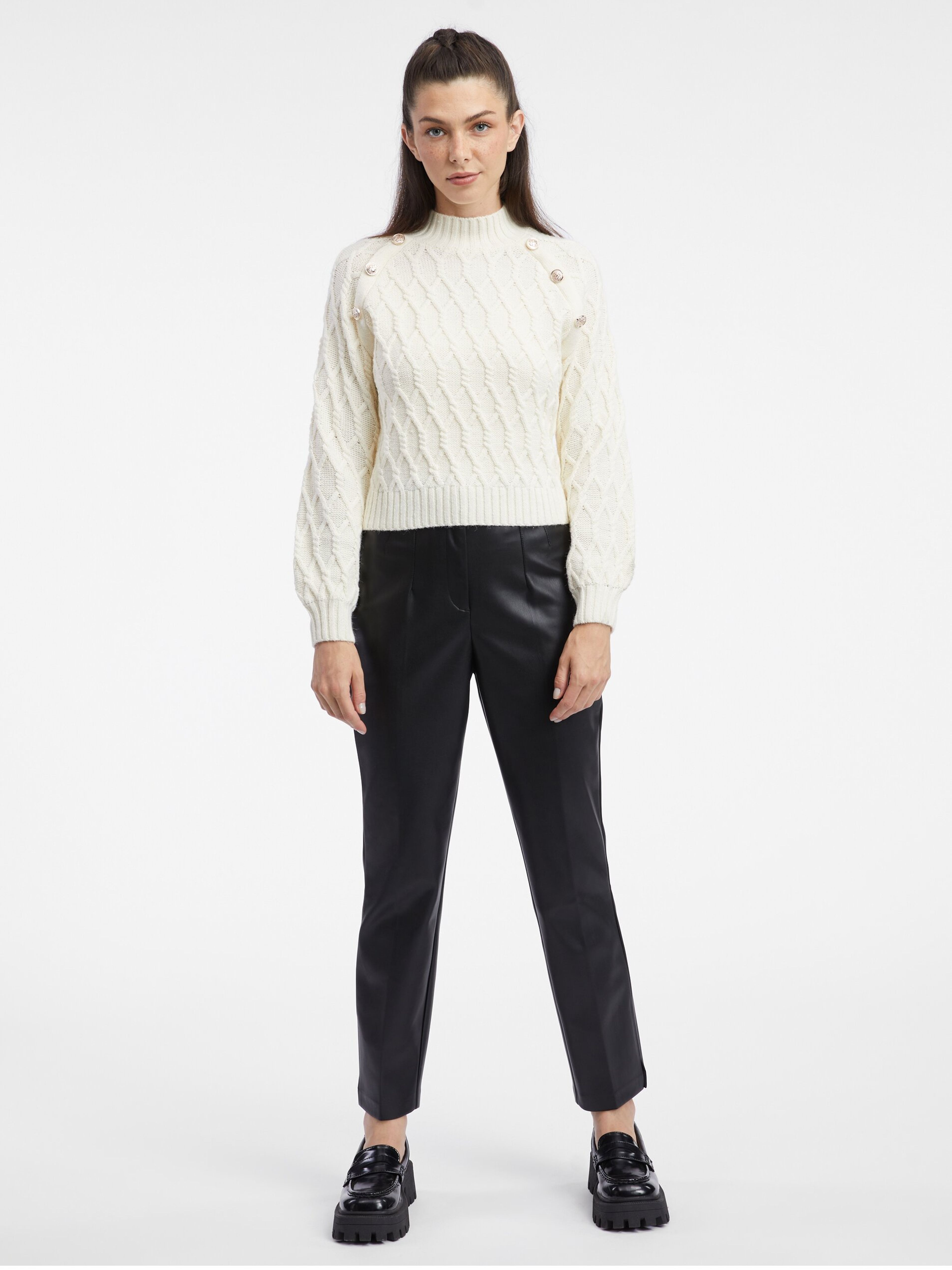 Cremefarbener Damenpullover ORSAY