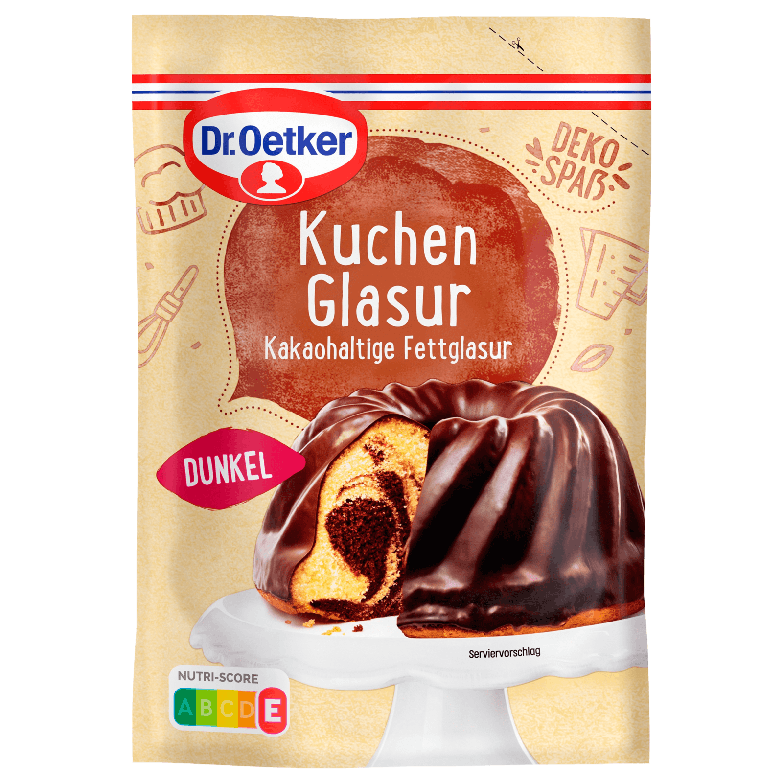 Dr. Oetker Kuchen Glasur Dunkel 150g