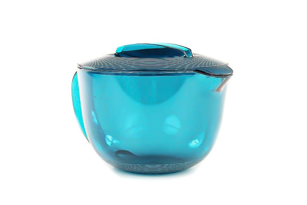 TUPPERWARE Mikrowellenbehälter Microplus 1,0 L Kanne PlusTürkis + SPÜLTUCH