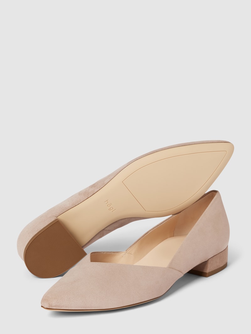 Ballerinas in unifarbenem Design Modell 'Boulevard' in taupe