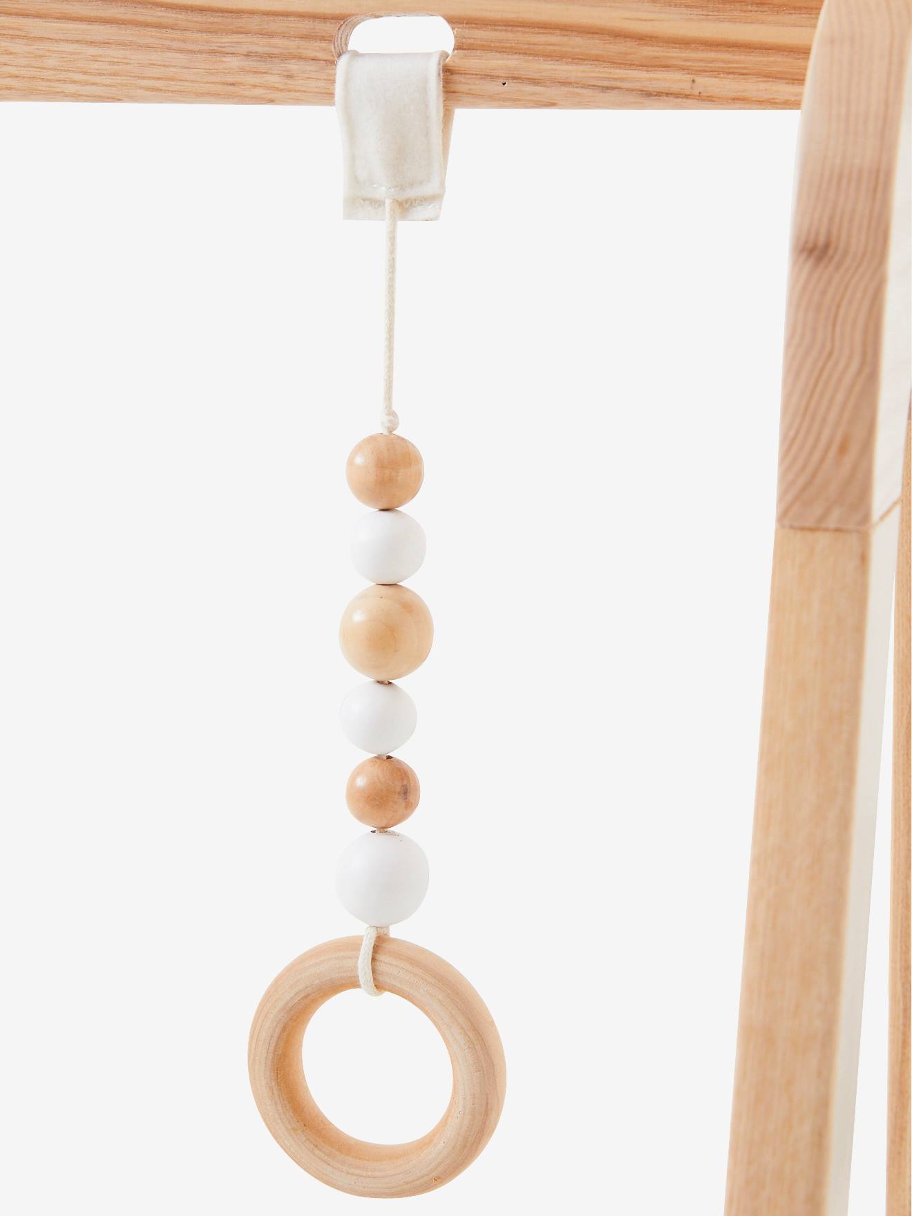 Vertbaudet Baby Spielbogen im Retro-Look, Holz FSC - weiß/natur