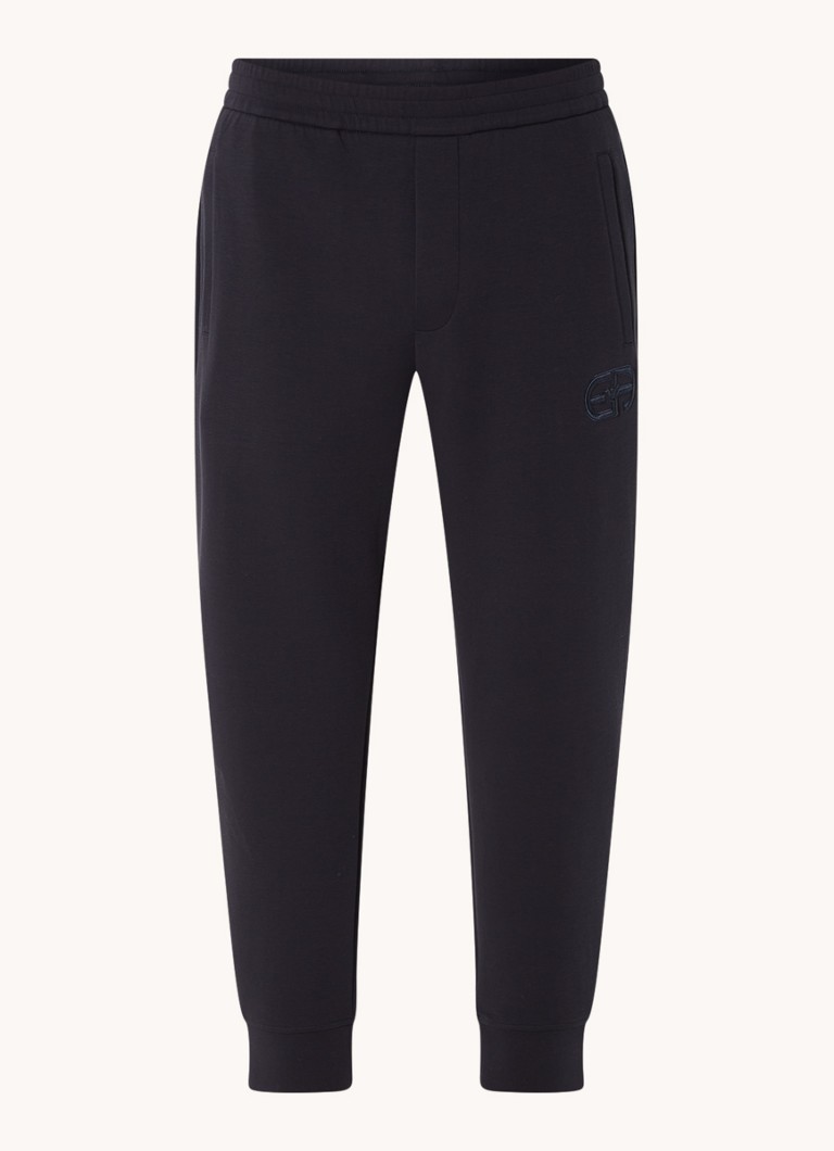 Pantaloni de jogging corti affusolati di Emporio Armani cu logo