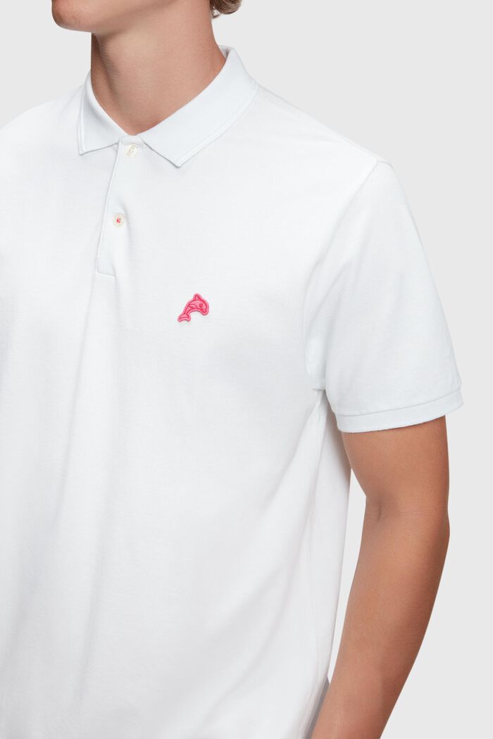 Klassisches Tennis-Poloshirt mit Dolphin-Batch