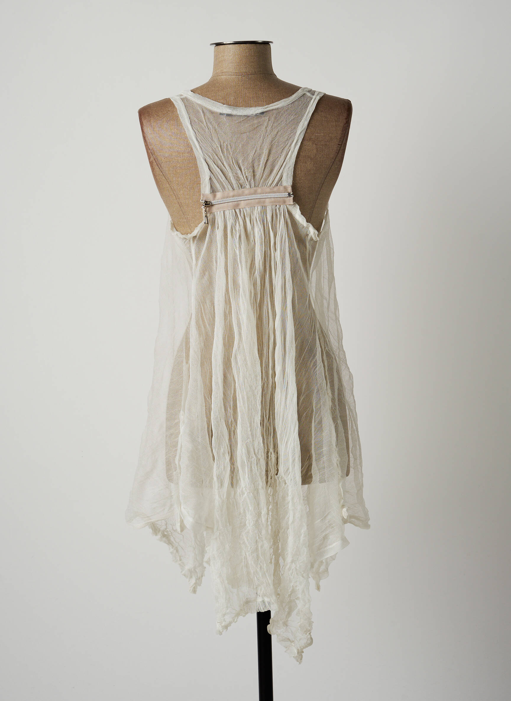Lauren Vidal Tuniquesansmanche Femme couleur beige