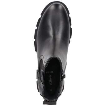 s.Oliver Chelsea Boots in schwarz