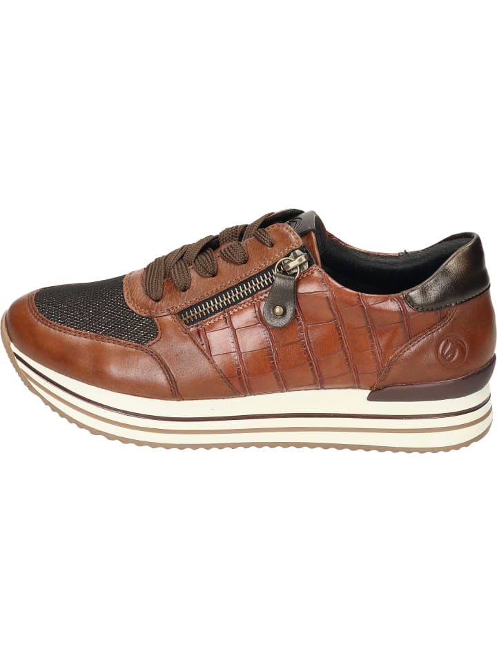 remonte Schnürschuhe in chestnut/schwarz-bronze/mogano günstig kaufen 40