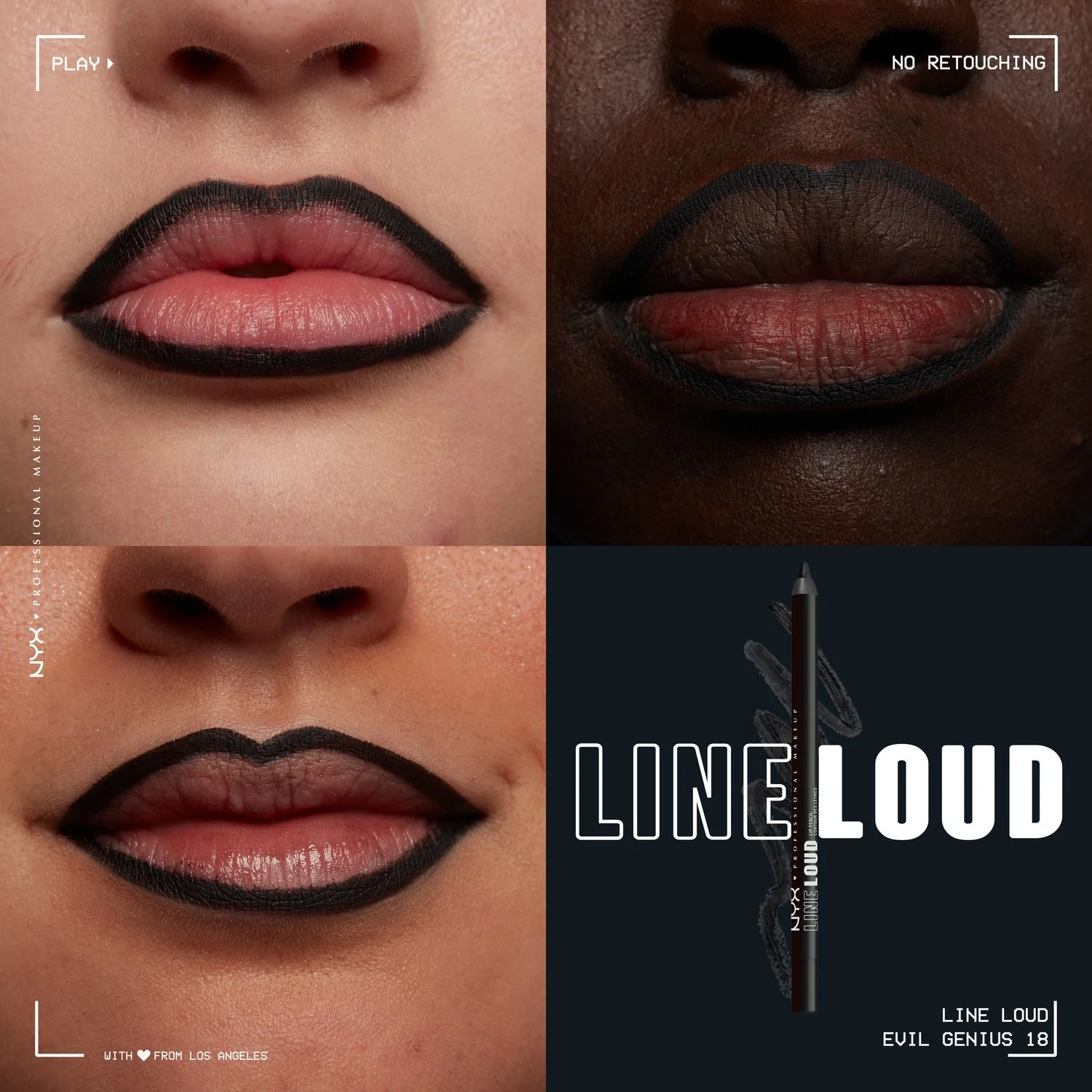 Lip Line Loud Lip Liner Pencil - Leppeblyant