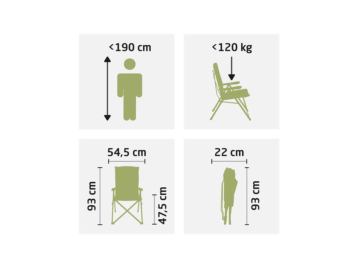 Travellife Barletta Cross Blau Stuhl