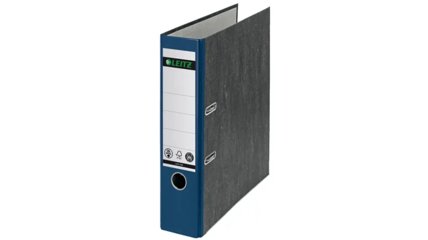 LEITZ Ordner Wolkenmarmor A4 blau, breit blau